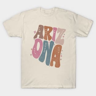 Arizona US State Retro Typography T-Shirt